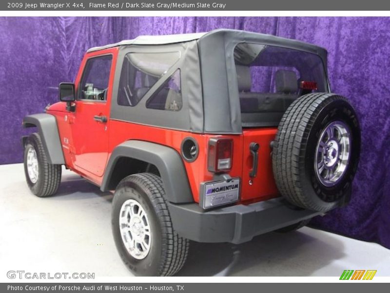 Flame Red / Dark Slate Gray/Medium Slate Gray 2009 Jeep Wrangler X 4x4