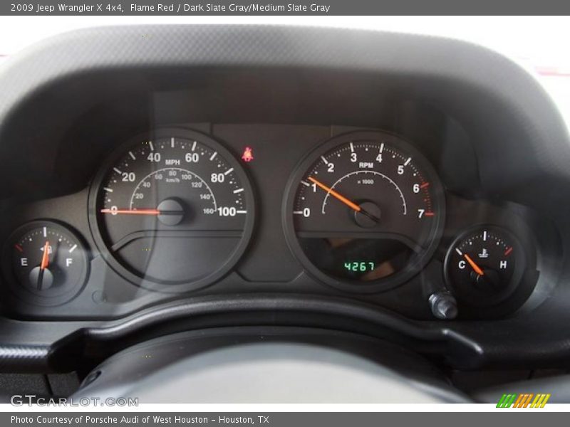 Flame Red / Dark Slate Gray/Medium Slate Gray 2009 Jeep Wrangler X 4x4