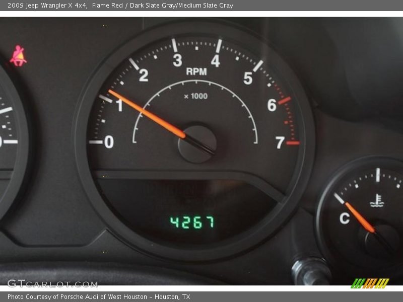 Flame Red / Dark Slate Gray/Medium Slate Gray 2009 Jeep Wrangler X 4x4