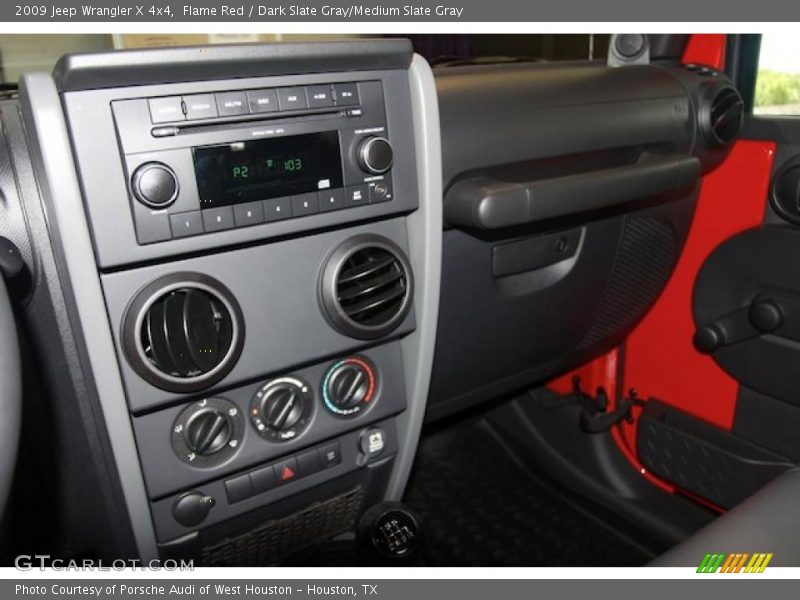 Flame Red / Dark Slate Gray/Medium Slate Gray 2009 Jeep Wrangler X 4x4