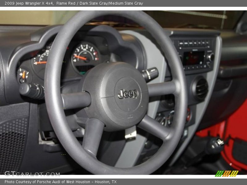 Flame Red / Dark Slate Gray/Medium Slate Gray 2009 Jeep Wrangler X 4x4