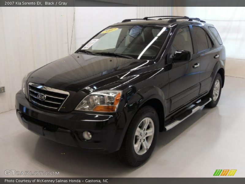 Black / Gray 2007 Kia Sorento EX
