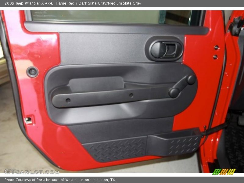 Flame Red / Dark Slate Gray/Medium Slate Gray 2009 Jeep Wrangler X 4x4