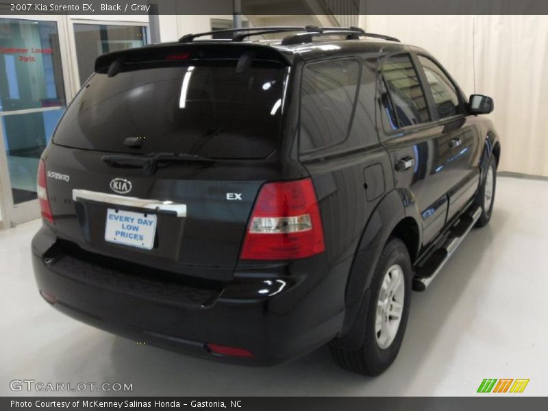 Black / Gray 2007 Kia Sorento EX