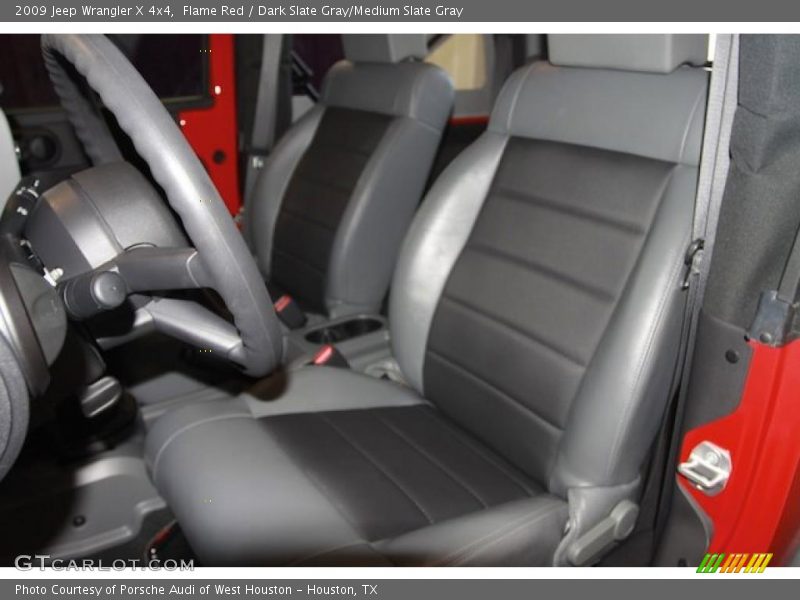 Flame Red / Dark Slate Gray/Medium Slate Gray 2009 Jeep Wrangler X 4x4