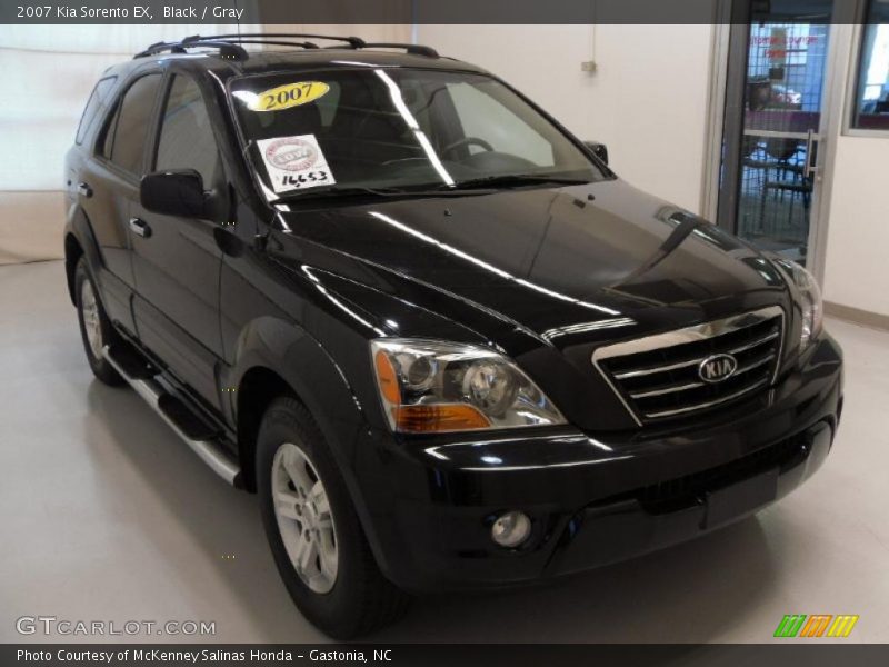Black / Gray 2007 Kia Sorento EX
