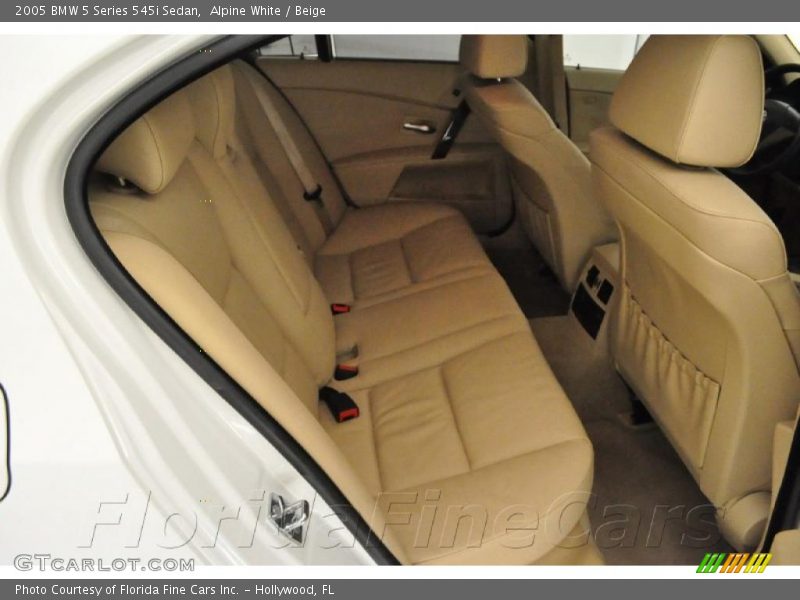 Alpine White / Beige 2005 BMW 5 Series 545i Sedan