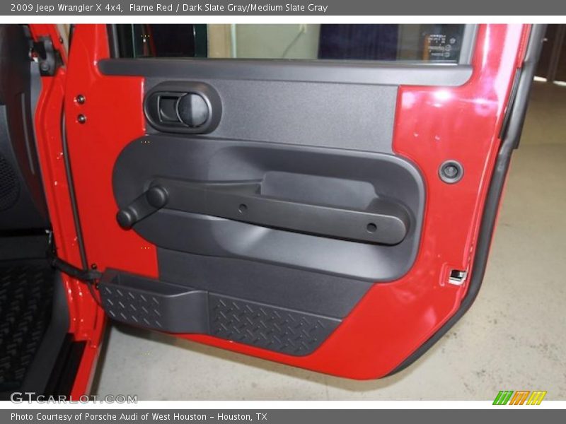 Flame Red / Dark Slate Gray/Medium Slate Gray 2009 Jeep Wrangler X 4x4