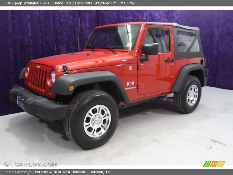 Flame Red / Dark Slate Gray/Medium Slate Gray 2009 Jeep Wrangler X 4x4