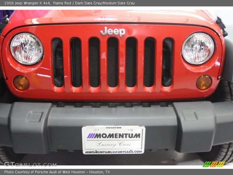 Flame Red / Dark Slate Gray/Medium Slate Gray 2009 Jeep Wrangler X 4x4