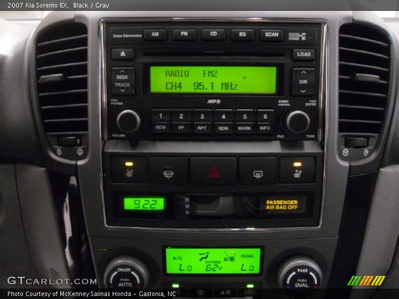 Black / Gray 2007 Kia Sorento EX