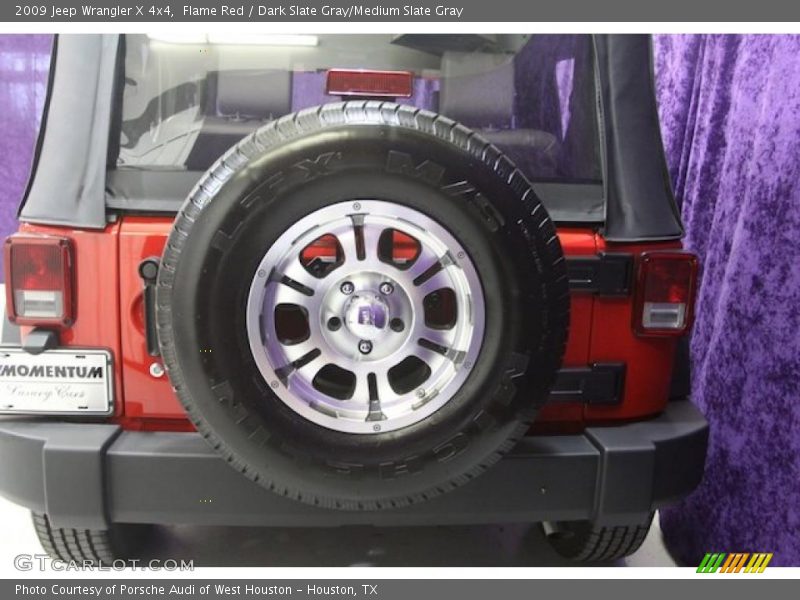 Flame Red / Dark Slate Gray/Medium Slate Gray 2009 Jeep Wrangler X 4x4