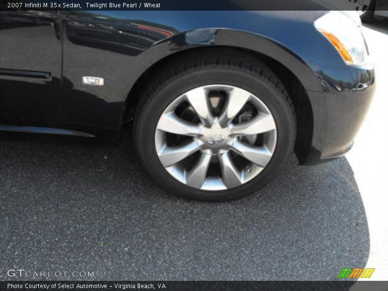 Twilight Blue Pearl / Wheat 2007 Infiniti M 35x Sedan