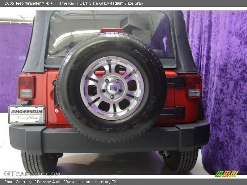 Flame Red / Dark Slate Gray/Medium Slate Gray 2009 Jeep Wrangler X 4x4