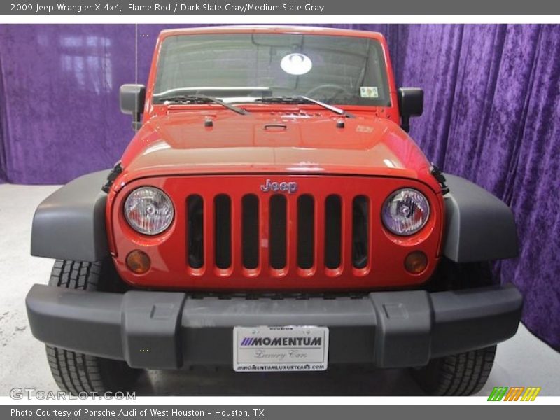 Flame Red / Dark Slate Gray/Medium Slate Gray 2009 Jeep Wrangler X 4x4