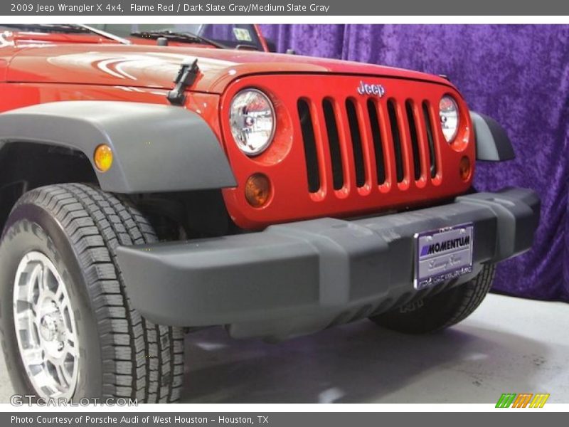 Flame Red / Dark Slate Gray/Medium Slate Gray 2009 Jeep Wrangler X 4x4
