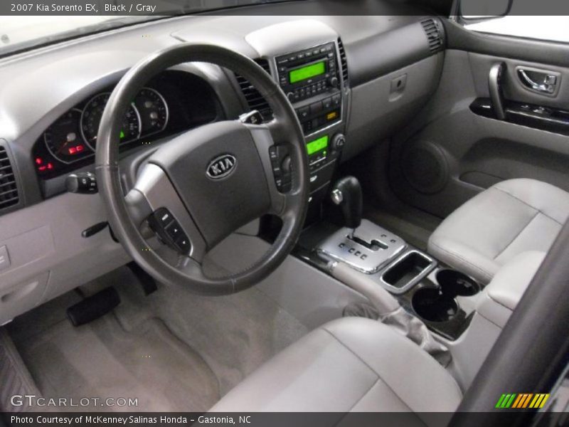 Black / Gray 2007 Kia Sorento EX