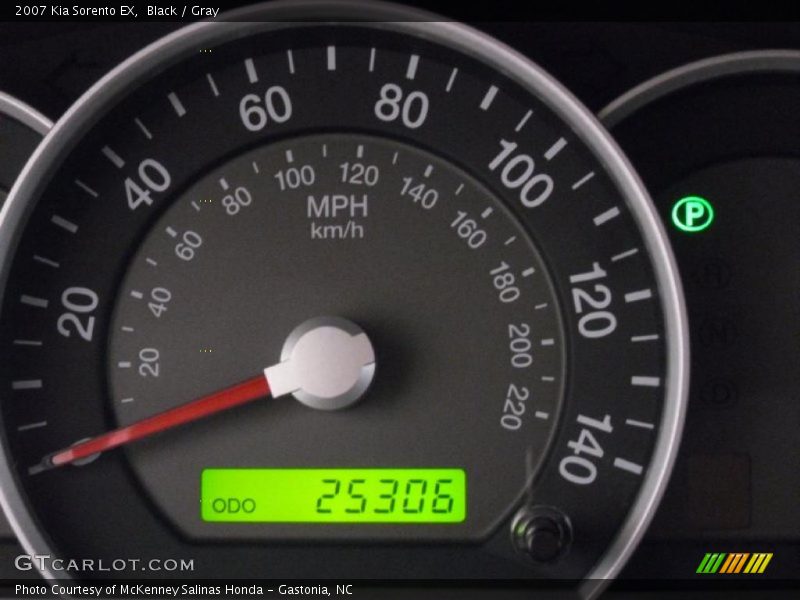 Black / Gray 2007 Kia Sorento EX