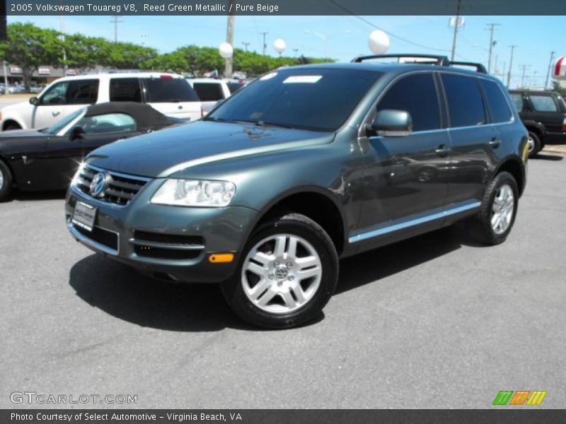 Reed Green Metallic / Pure Beige 2005 Volkswagen Touareg V8