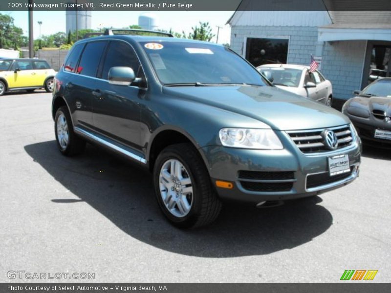 Reed Green Metallic / Pure Beige 2005 Volkswagen Touareg V8