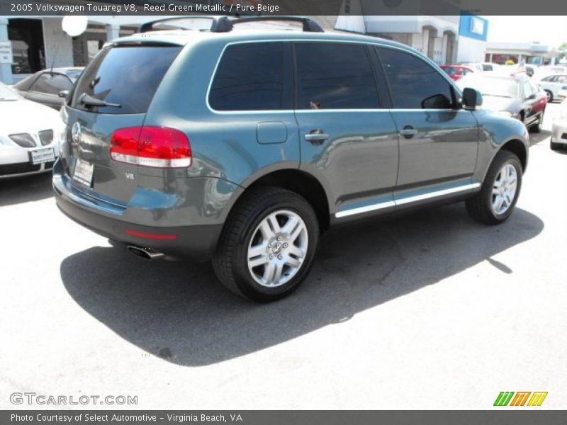 Reed Green Metallic / Pure Beige 2005 Volkswagen Touareg V8