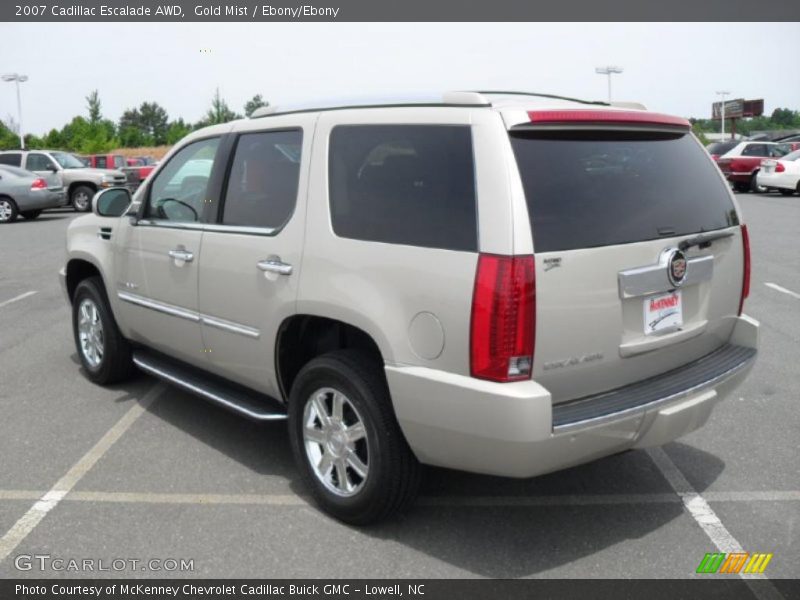 Gold Mist / Ebony/Ebony 2007 Cadillac Escalade AWD