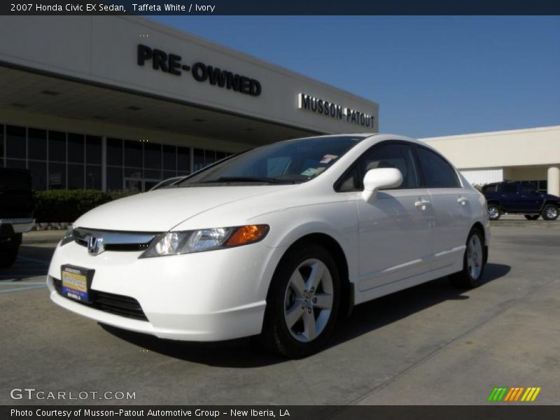 Taffeta White / Ivory 2007 Honda Civic EX Sedan