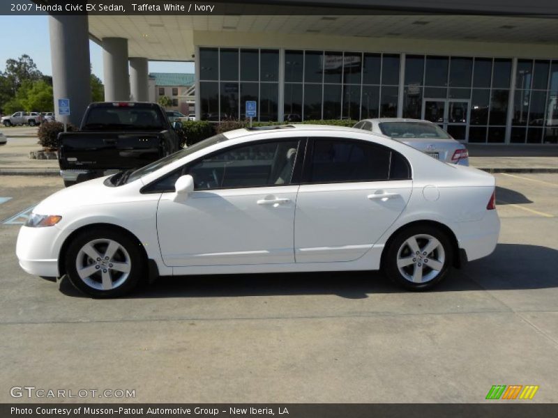 Taffeta White / Ivory 2007 Honda Civic EX Sedan