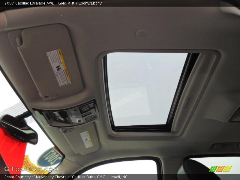 Gold Mist / Ebony/Ebony 2007 Cadillac Escalade AWD