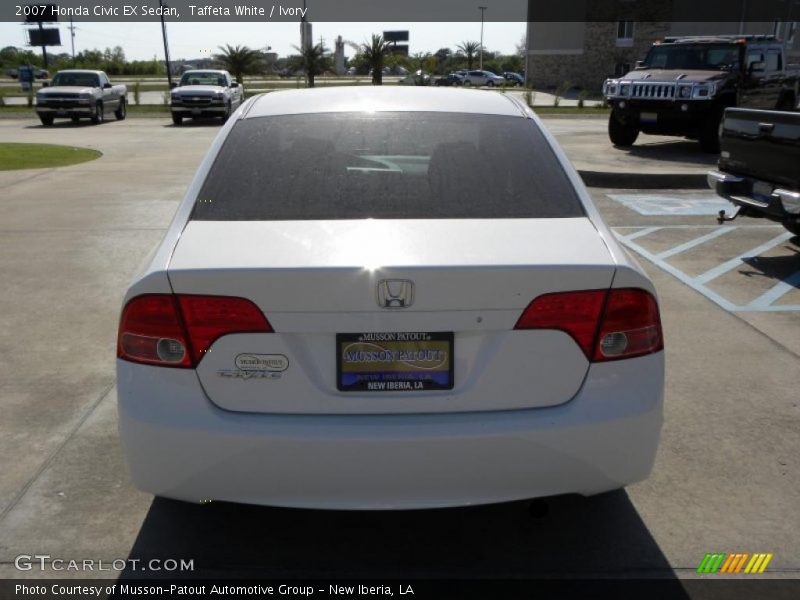 Taffeta White / Ivory 2007 Honda Civic EX Sedan