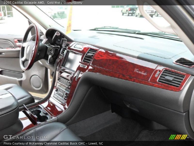 Gold Mist / Ebony/Ebony 2007 Cadillac Escalade AWD