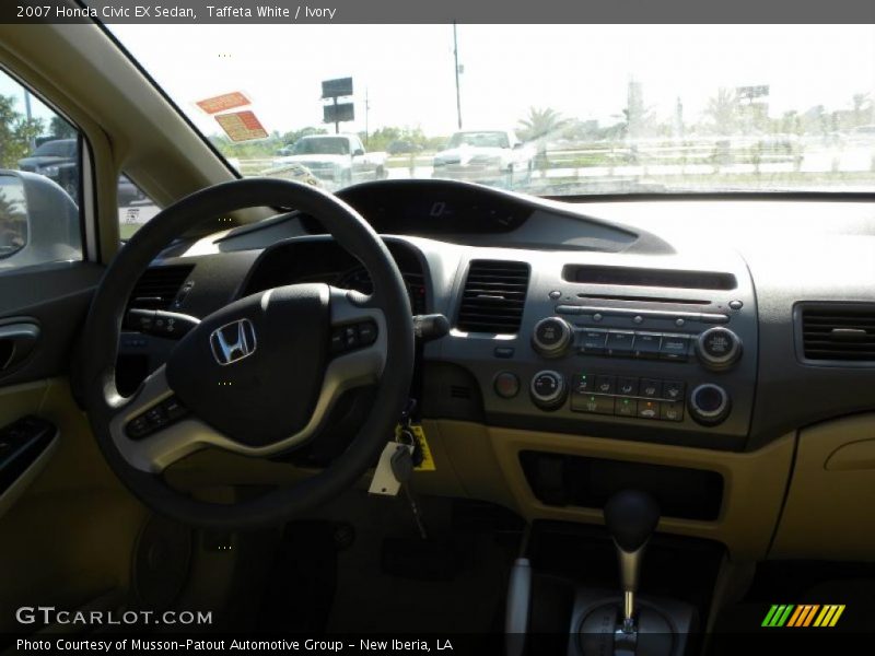 Taffeta White / Ivory 2007 Honda Civic EX Sedan