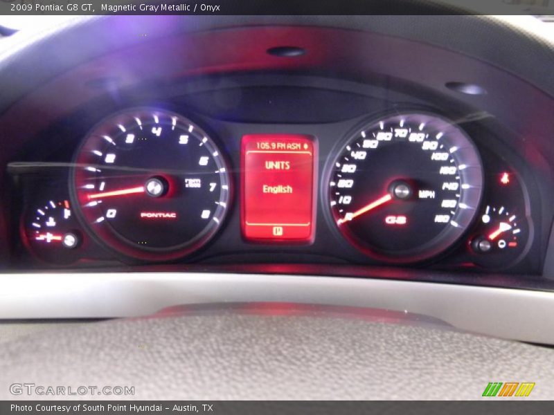 Magnetic Gray Metallic / Onyx 2009 Pontiac G8 GT