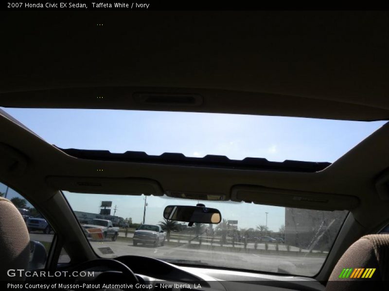 Taffeta White / Ivory 2007 Honda Civic EX Sedan