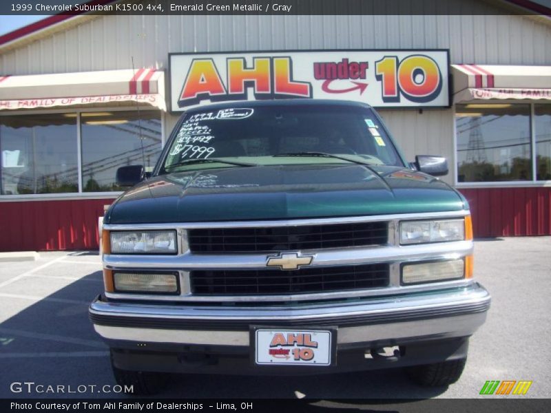 Emerald Green Metallic / Gray 1999 Chevrolet Suburban K1500 4x4