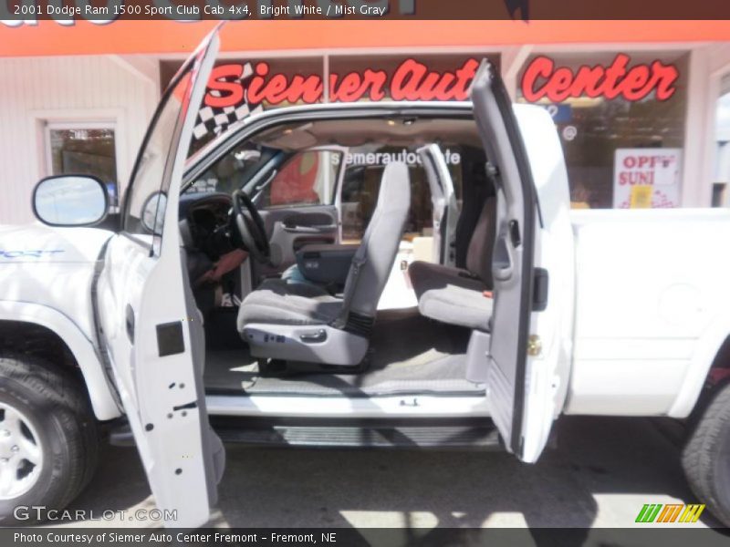 Bright White / Mist Gray 2001 Dodge Ram 1500 Sport Club Cab 4x4