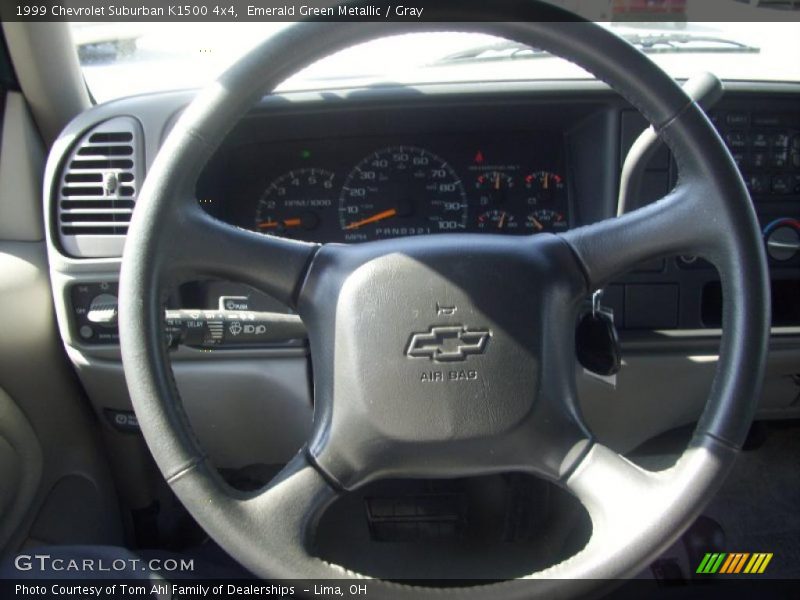 Emerald Green Metallic / Gray 1999 Chevrolet Suburban K1500 4x4