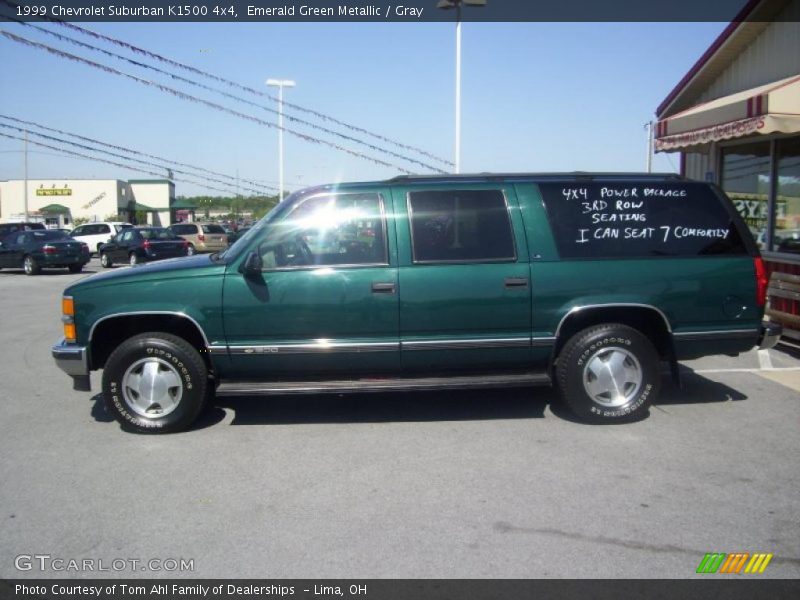 Emerald Green Metallic / Gray 1999 Chevrolet Suburban K1500 4x4