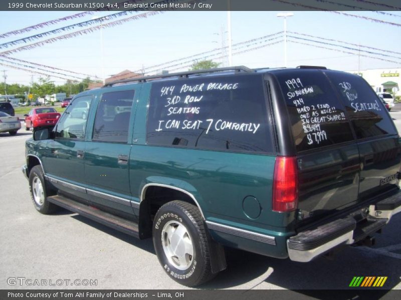 Emerald Green Metallic / Gray 1999 Chevrolet Suburban K1500 4x4