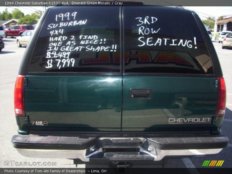 Emerald Green Metallic / Gray 1999 Chevrolet Suburban K1500 4x4