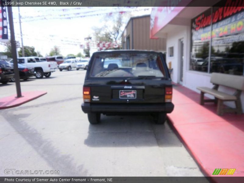 Black / Gray 1996 Jeep Cherokee SE 4WD