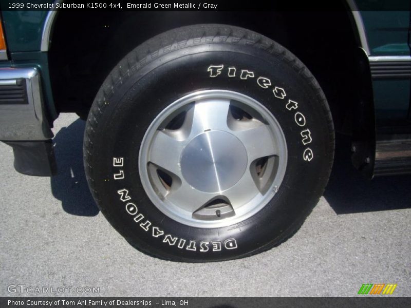 Emerald Green Metallic / Gray 1999 Chevrolet Suburban K1500 4x4