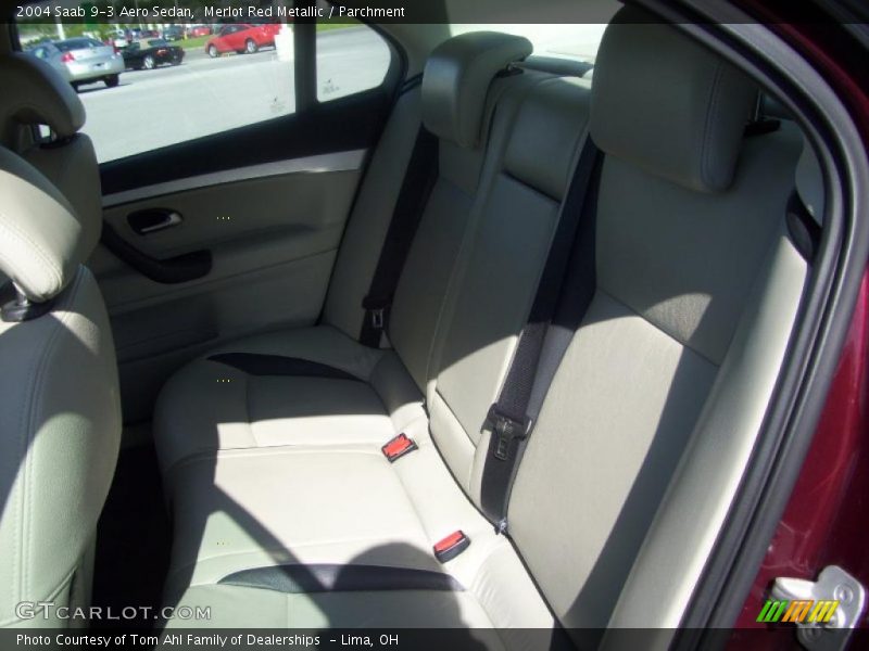 Merlot Red Metallic / Parchment 2004 Saab 9-3 Aero Sedan