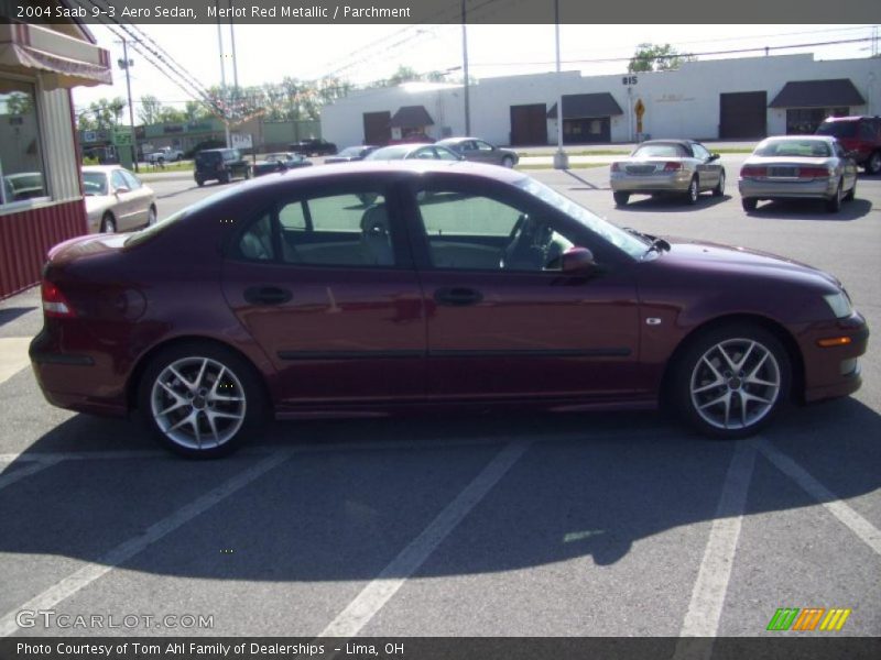 Merlot Red Metallic / Parchment 2004 Saab 9-3 Aero Sedan