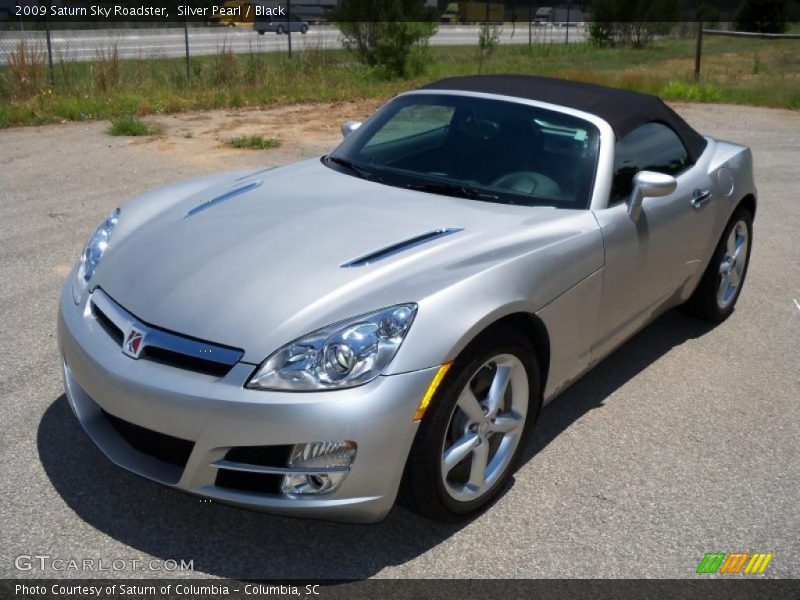 Silver Pearl / Black 2009 Saturn Sky Roadster