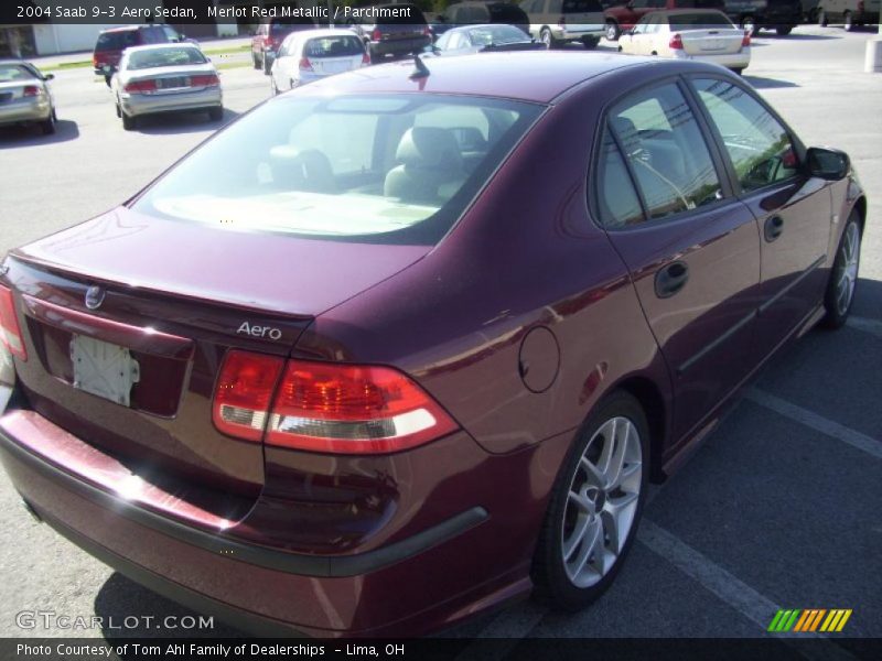 Merlot Red Metallic / Parchment 2004 Saab 9-3 Aero Sedan