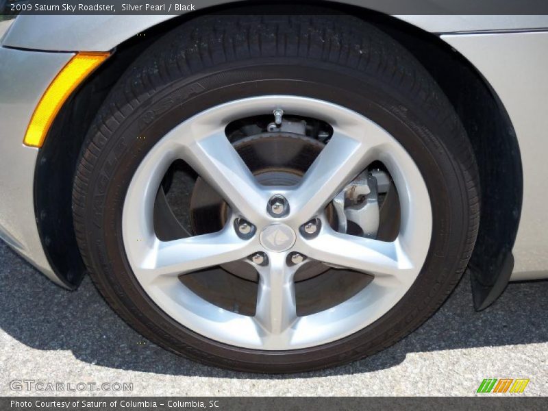 Silver Pearl / Black 2009 Saturn Sky Roadster