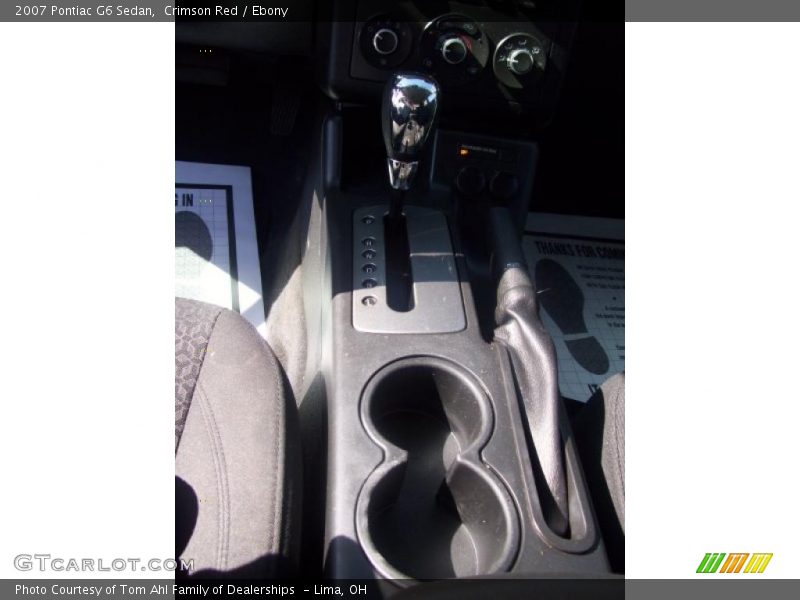 Crimson Red / Ebony 2007 Pontiac G6 Sedan