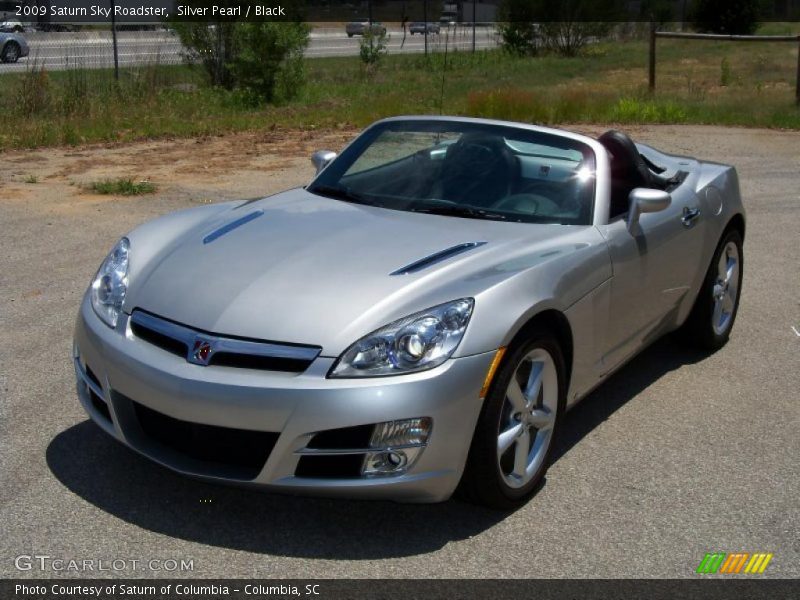 Silver Pearl / Black 2009 Saturn Sky Roadster