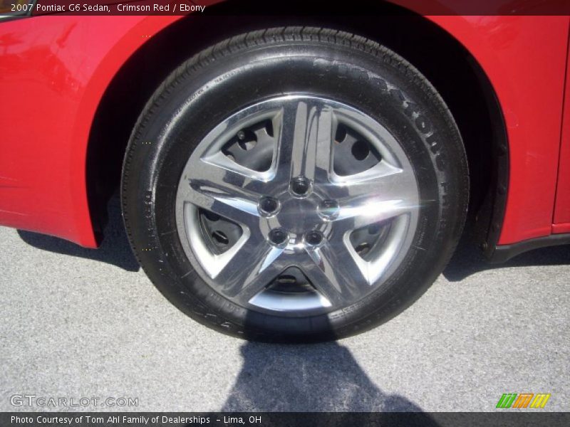 Crimson Red / Ebony 2007 Pontiac G6 Sedan